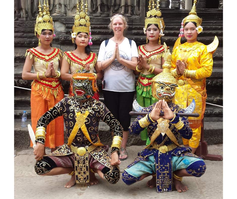 Another photo opportunity at Angkor Wat. The Backpacking Housewife