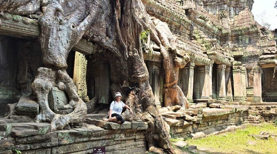Travel in your 50's and 60's - Janice Horton Cambodia Temple