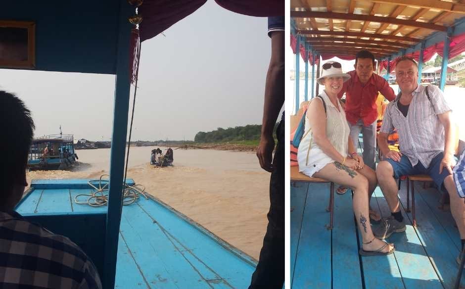 Setting off down the canal leading to Tonle Sap Lake. Janice Horton.