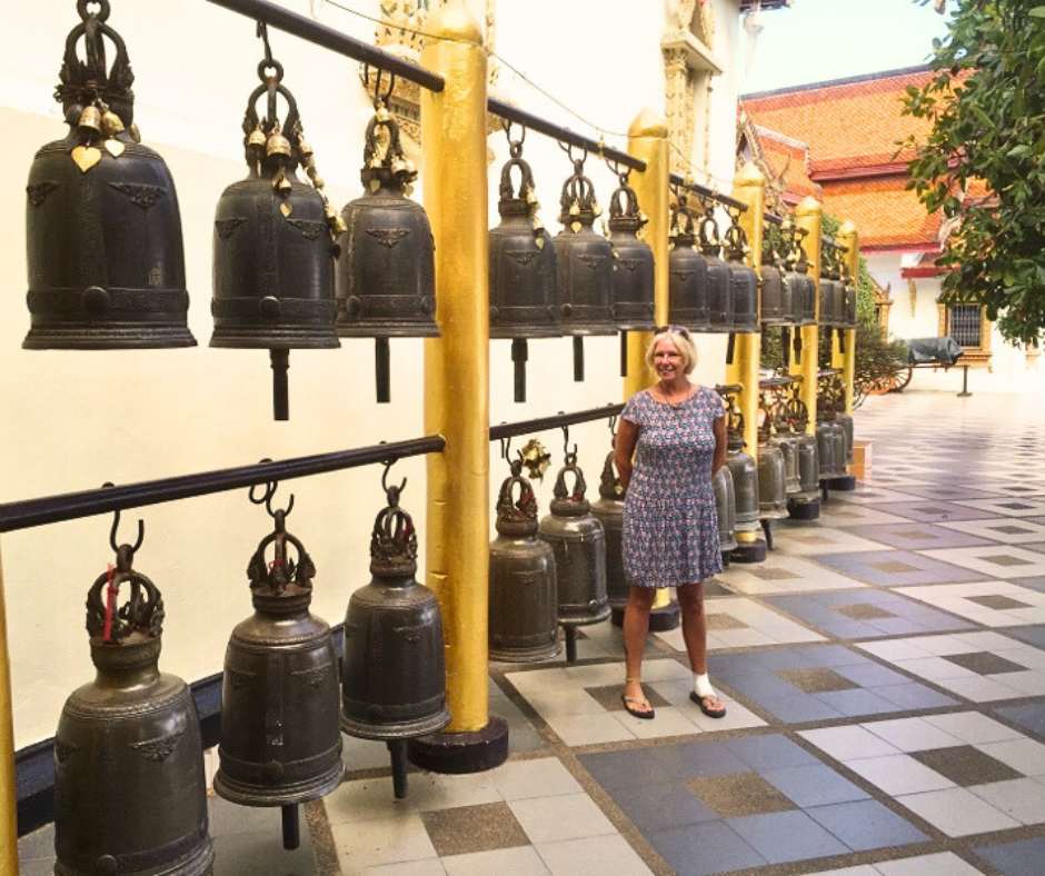 I browsed amongst the bells and gongs at Wat Phra That Doi Suthep.