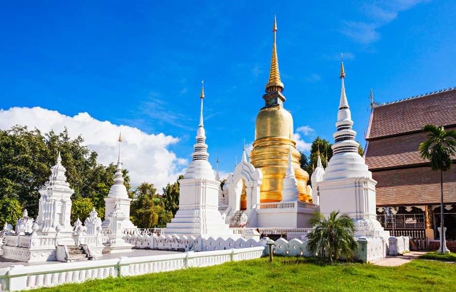 Wat Suan Dok means “flower garden temple”