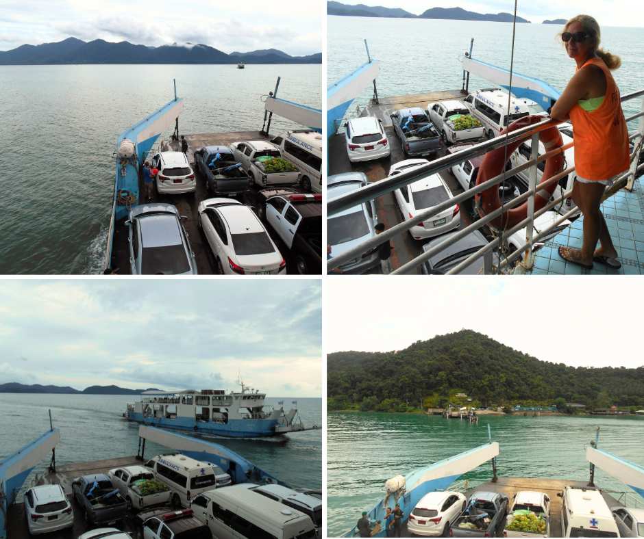 On the ferry over to Koh Chang. The Backpacking Housewife