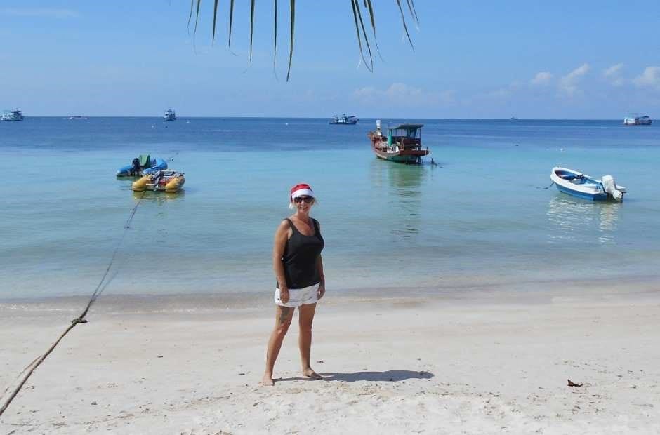 The Backpacking Housewife celebrating Christmas on Koh Tao - Gulf of Thailand