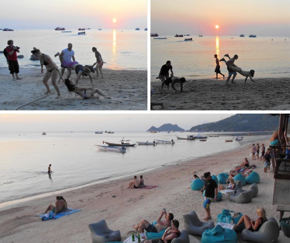 The Ban's Dive Resort Games were great fun and went on all day on Sairee Beach Koh Tao