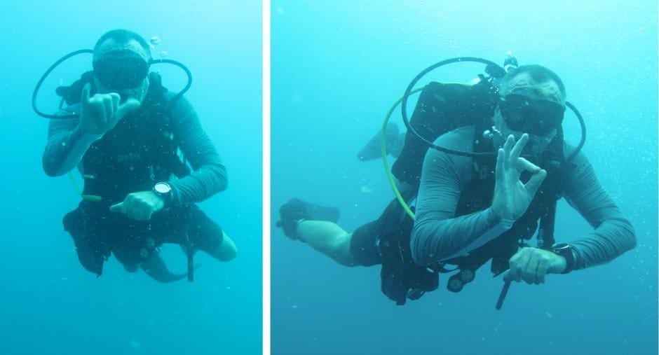 The backpacking husband is a PADI IDC Staff Instructor. The Backpacking Housewife