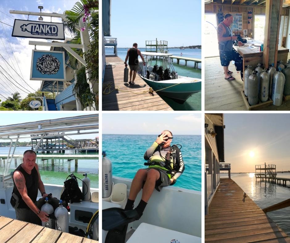 Utila, just off the coast of Honduras, where James gained scuba diving qualifications.