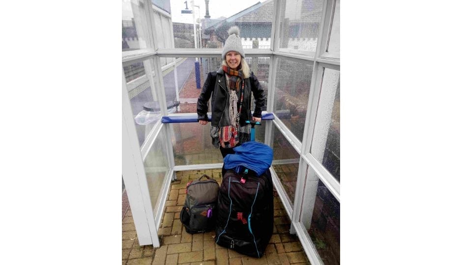 Janice Horton setting off to travel from Scotland after the pandemic