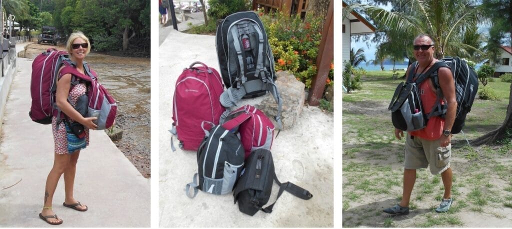 We decided that we needed to ditch the suitcases and buy backpacks