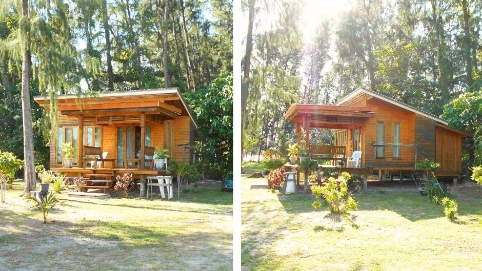 Our beautiful beach bungalow at Bulone Resort on Koh Bulon Thailand - The Backpacking Housewife