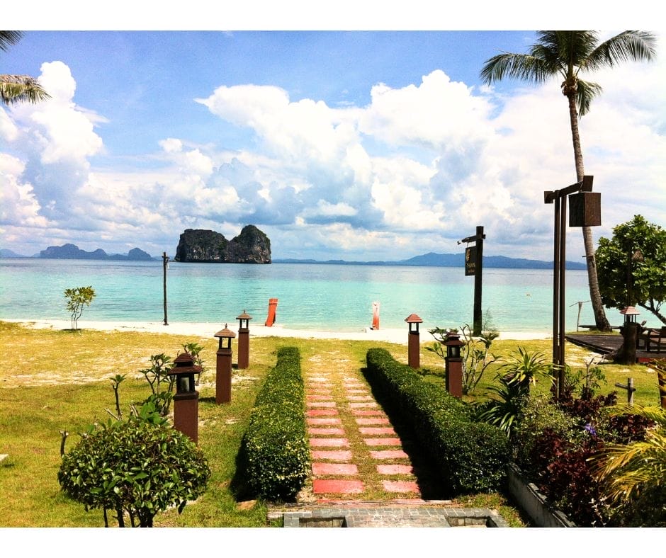 The view from Thanya Beach Resort Koh Ngai