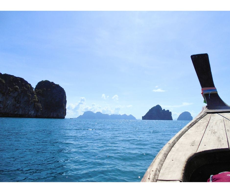 Thailand: Koh Ngai. We headed out on a longtail boat from Koh Lanta to Koh Ngai 