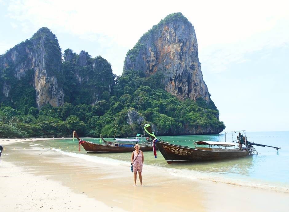 Janice Horton at Railay Beach Thailand