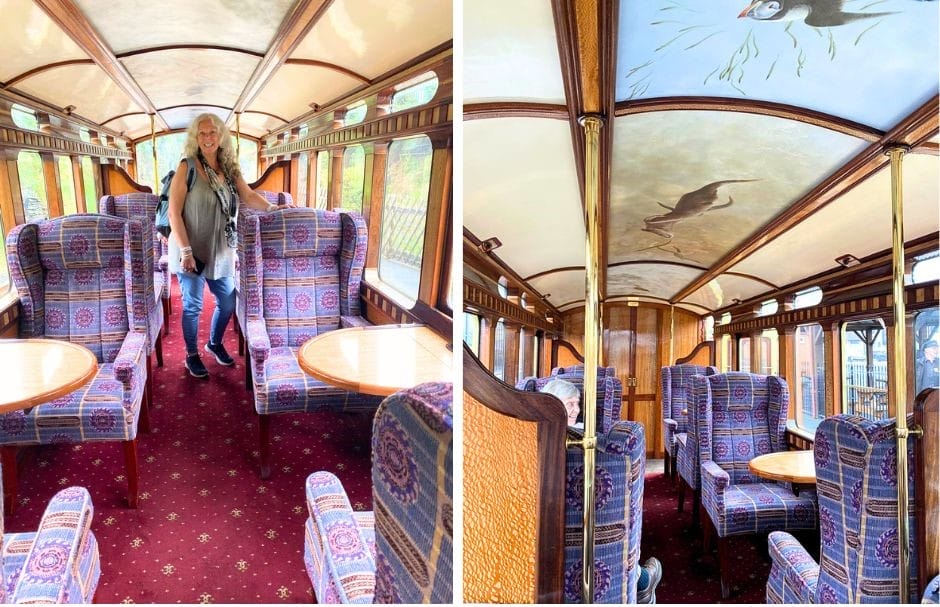 Stepping into the carriage I had a feeling of stepping back in time 