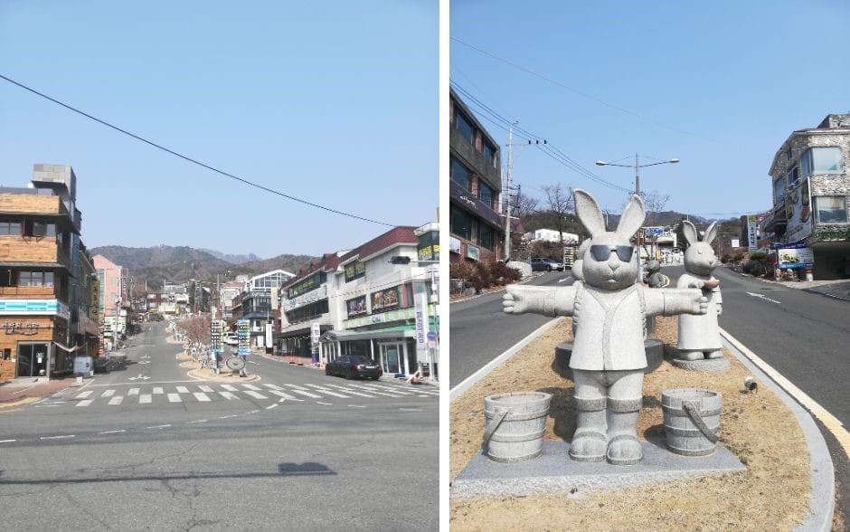 The road to Palgongsan Mountain Daegu South Korea