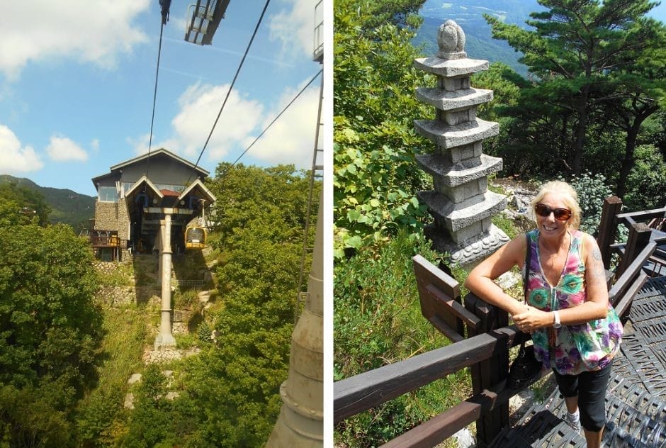 The cable car will help you access Palgongsan Mountain without a climb