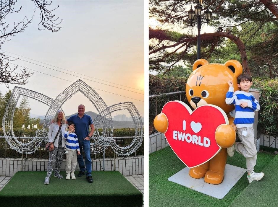 We love to take our grandson to E-World in Duryu Park Daegu