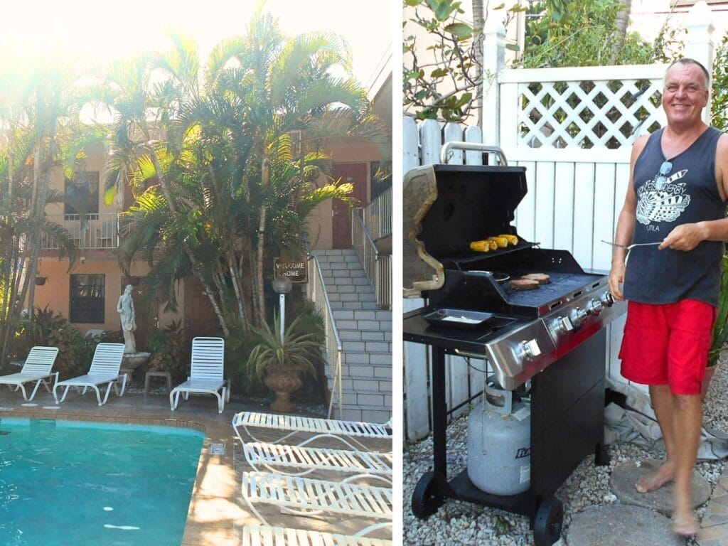 The Backpacking Housewife Dotcom. The backpacking husband’s happy BBQ face!