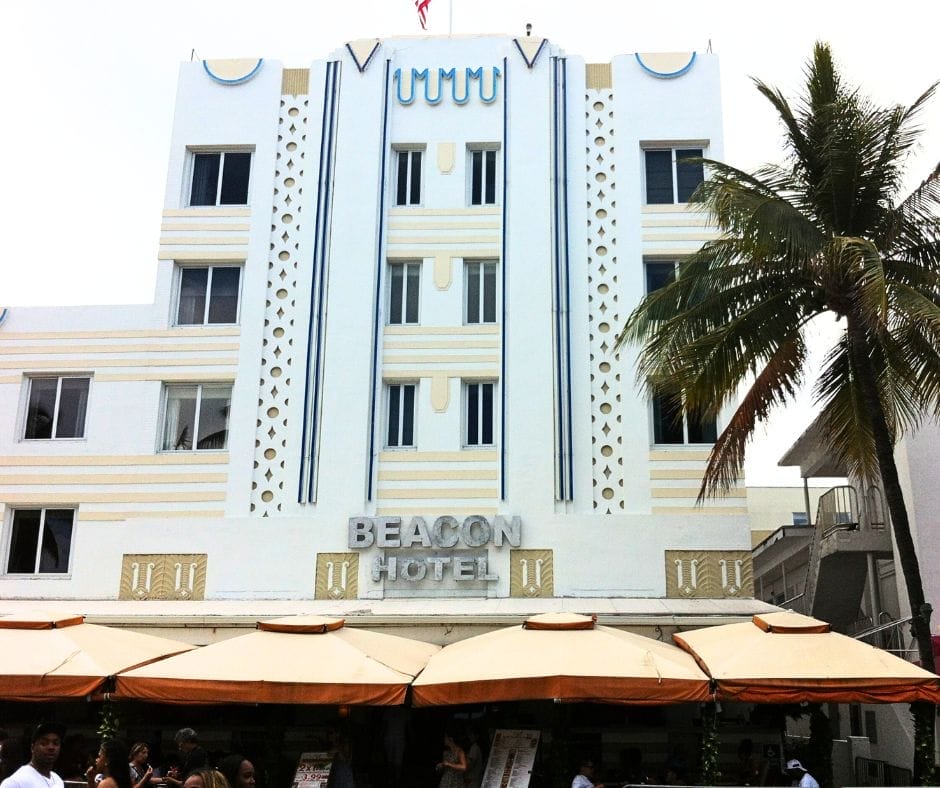 Notable buildings on Ocean Drive South Beach include The Beacon