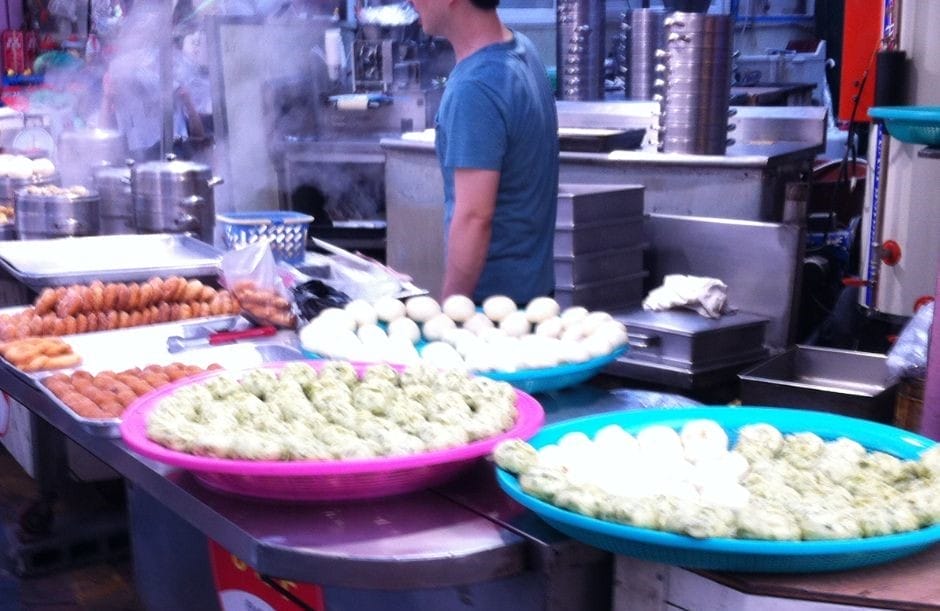 My favourite mandu dumplings from a market in South Korea