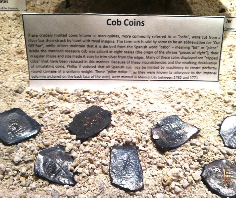 Shipwrecks: Cob coins were cut from a silver bar and struck with a royal insignia