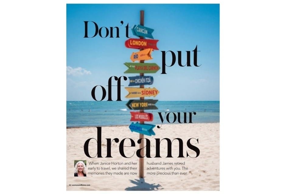 WOMAN AND HOME MAGAZINE DONT PUT OFF YOUR DREAMS