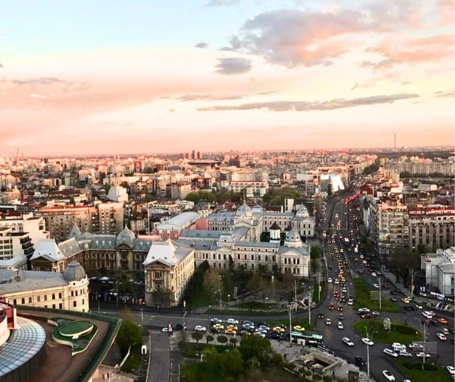 Bucharest - view from my room, the panoramic views of the city 