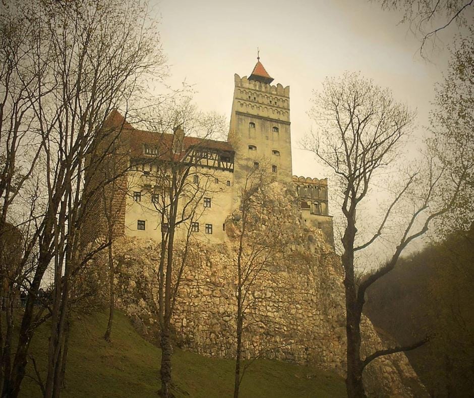My atmospheric photo of Bran Castle Transylvania Romania. Copyright Janice Horton