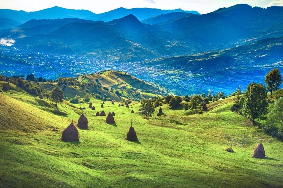 The beautiful and unspoilt rural Romania countryside