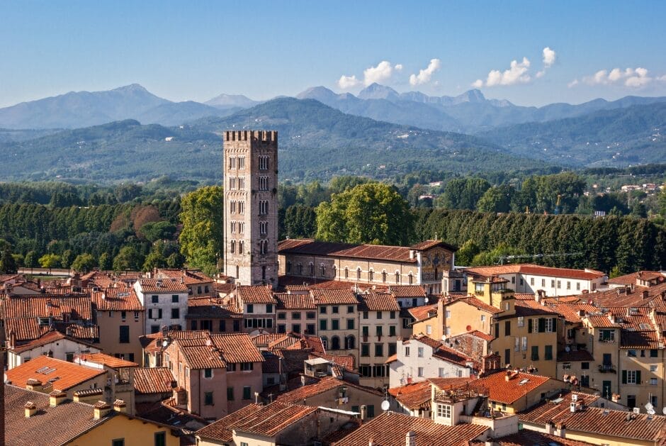 On a Over 50's hotel break stay at a warm and friendly hotel within the ancient walls of Lucca, Italy