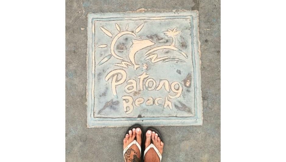 Patong Beach floor tile Phuket Thailand